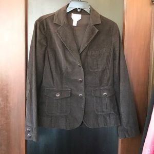 Talbots brown corduroy jacket